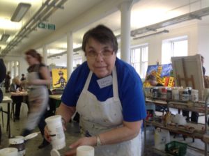 Leona loved the open studio space