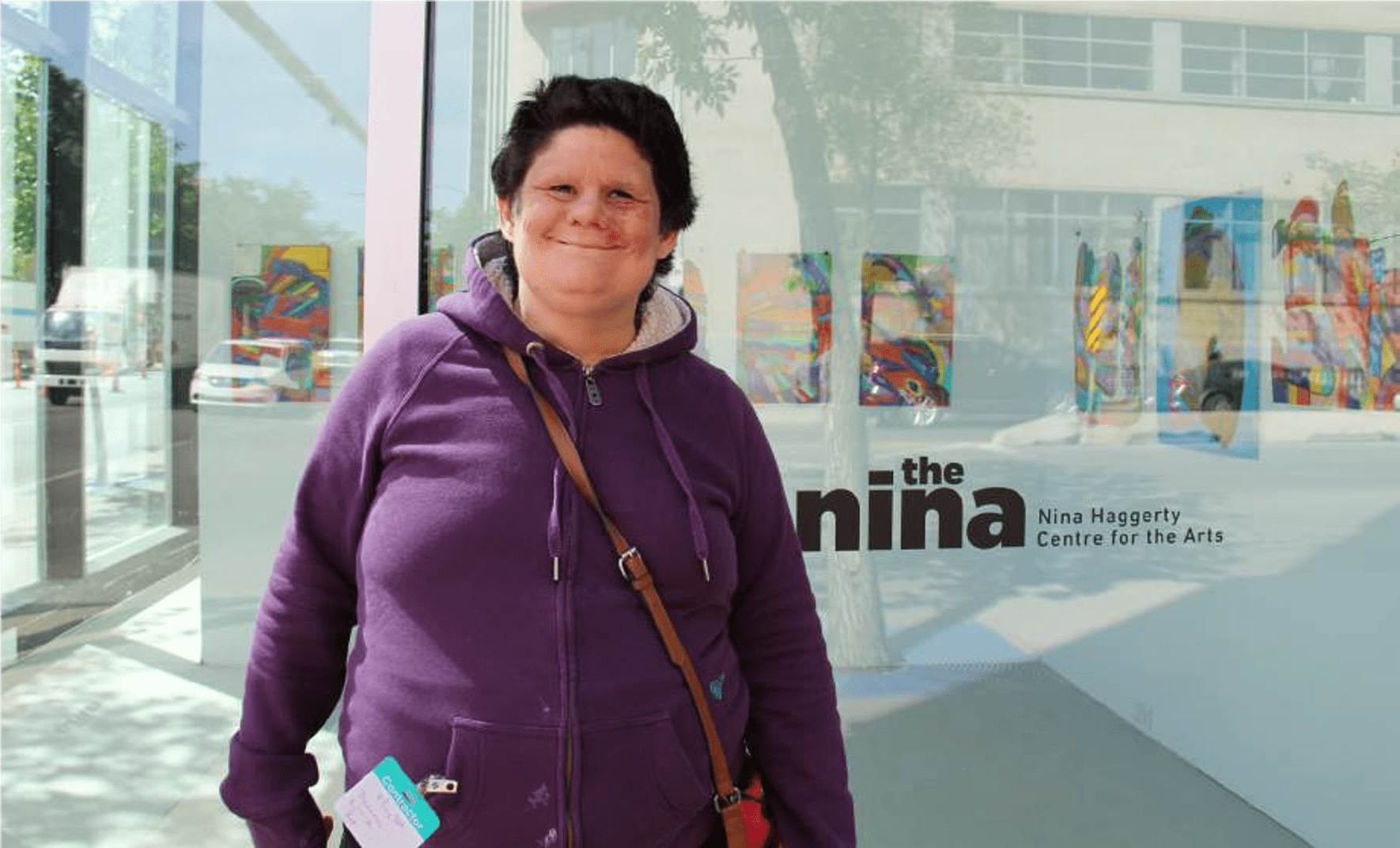 Desiree McCook at her City Centre Exhibit Desiree McCook at her City Centre Exhibit