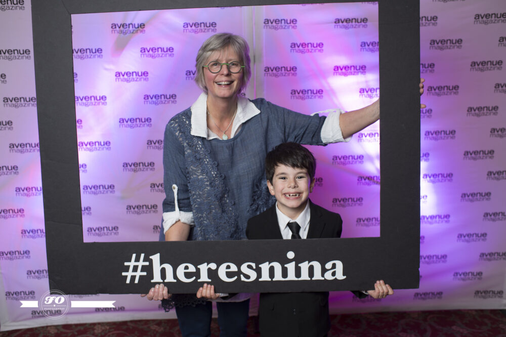 Wendy Holly and her Grandson Jake at Here's Nina