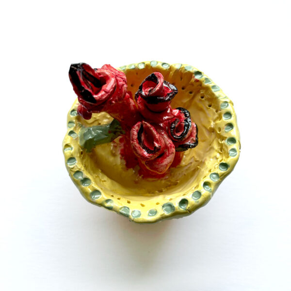 Bowl of Roses by Carrie Wheeler - Image 2