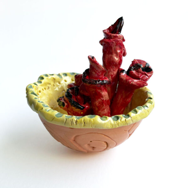 Bowl of Roses by Carrie Wheeler