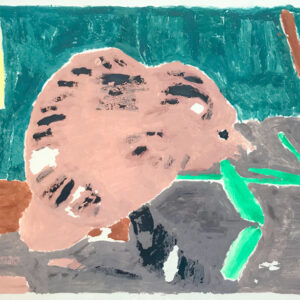 Beaver Monoprint by Margaret B