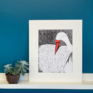 Crane by Linda Vincent (print)