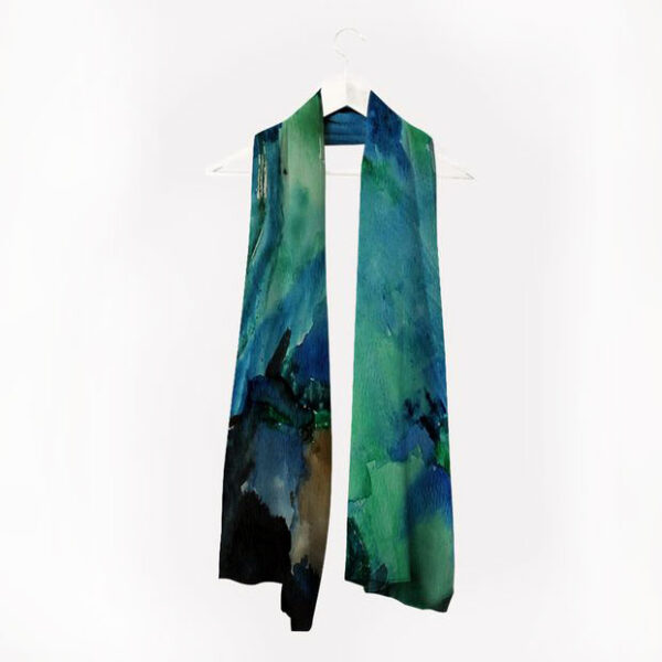 Lora Pallister Watercolour Scarf - Image 2