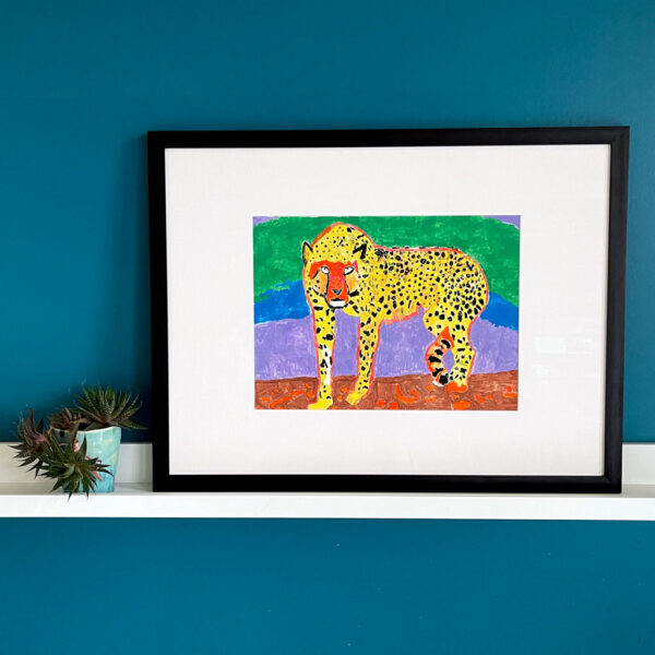 Cheetah by Margaret B. (framed) - Image 2