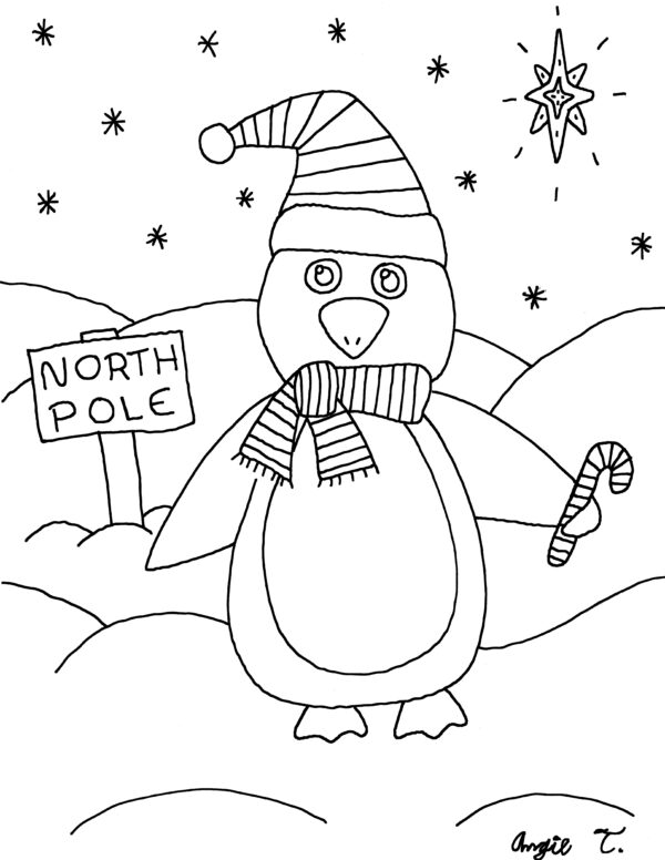 Angela Trudel's Christmas Colouring Book