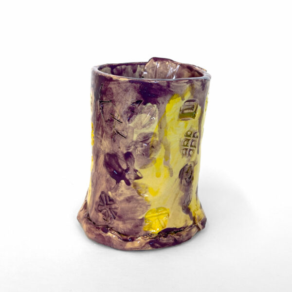 Yellow and Purple Vase by Katrina Filio - Image 4