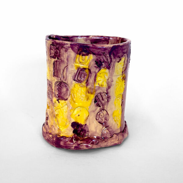Yellow and Purple Vase by Katrina Filio - Image 5