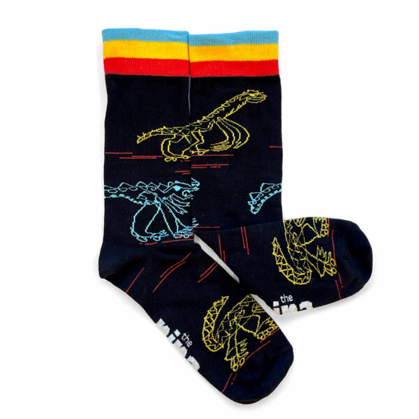 Roller Disco Dino Socks by Jonathan Whittaker - Image 4