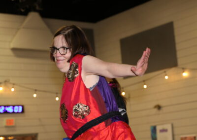 Allison posing at the fashion show
